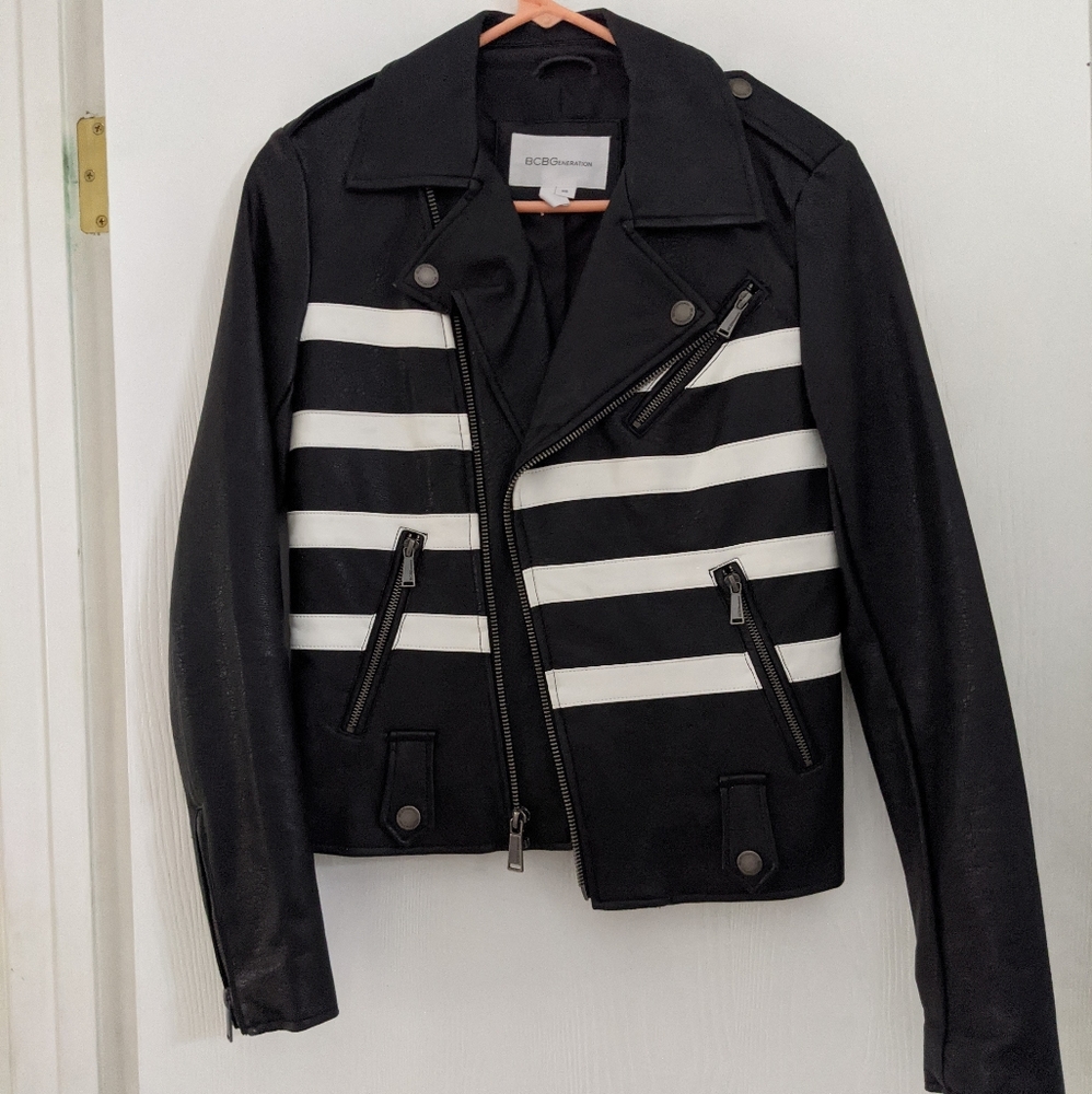 BCBGeneration faux leather jacket